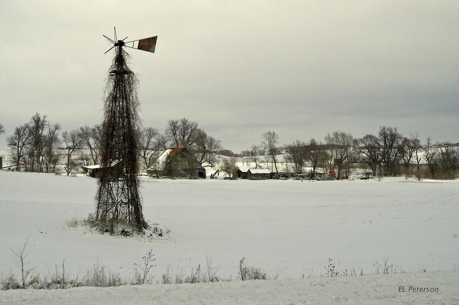 Winter On The Farm #1 Photograph by Ed Peterson