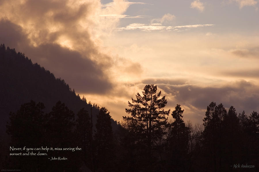Winter Sunset over Grants Pass #1 Photograph by Mick Anderson