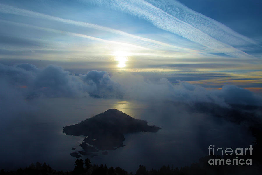 Crater Lake National Park Photograph - Wizard Sunrise #1 by Adam Jewell