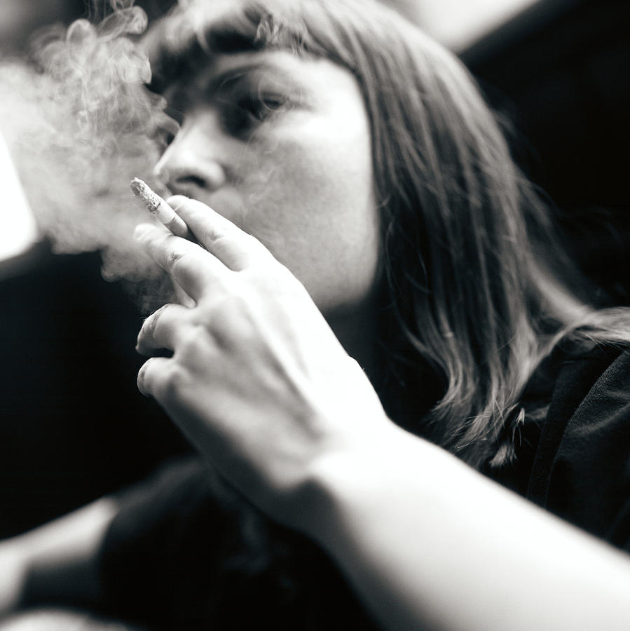 Tobacco Photograph - Woman Smoking #1 by Cristina Pedrazzini