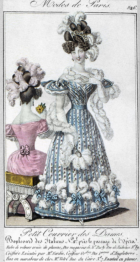 Womens Fashion, 1828 #1 Photograph by Granger