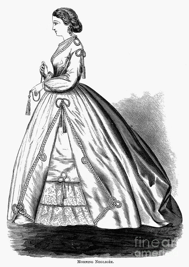 Womens Fashion, 1865 #1 Photograph by Granger