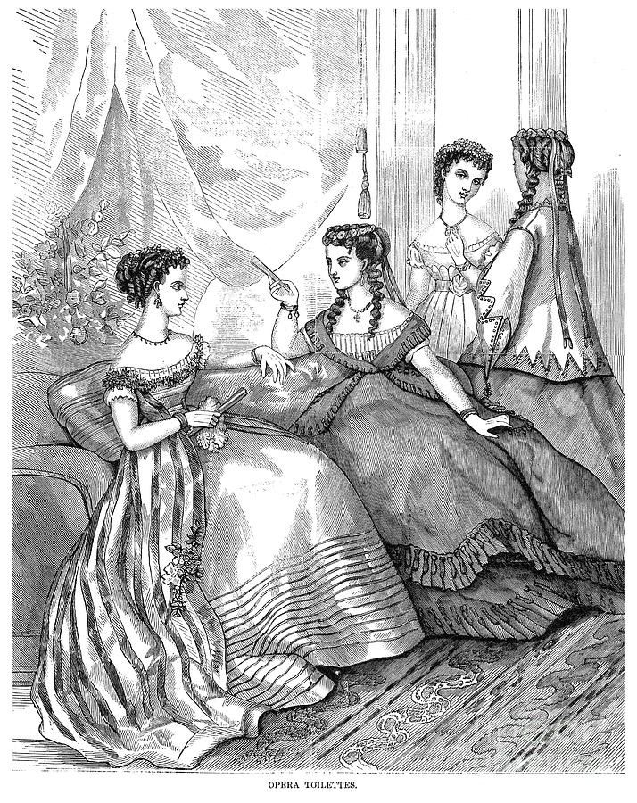 Womens Fashion, 1867 #1 Photograph by Granger