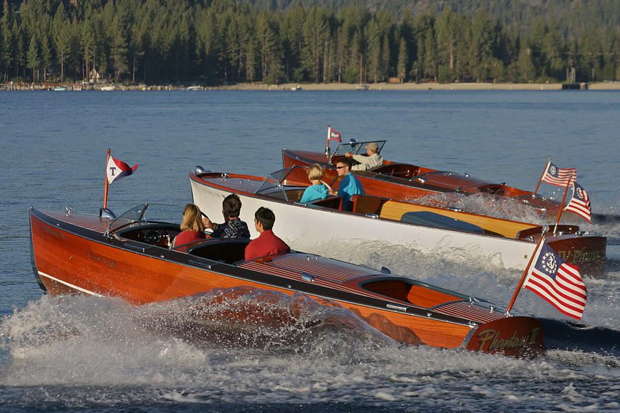 Wooden Boats on Lake Tahoe #5 Photograph by Steven Lapkin
