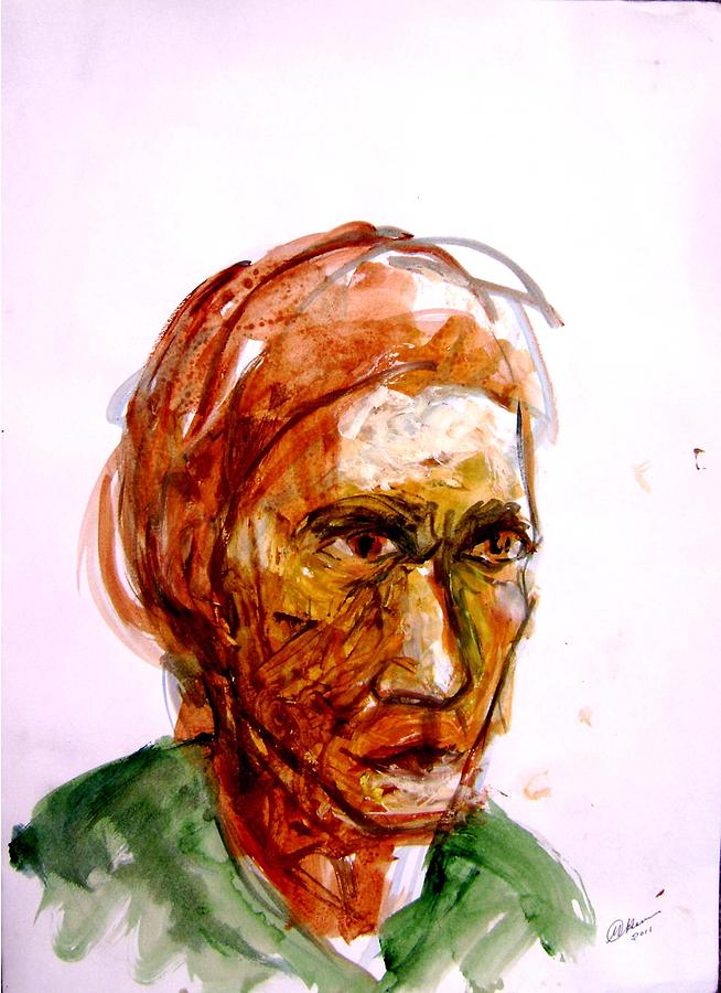 Portrait Painting - Worker #1 by Mujahidul Hassan