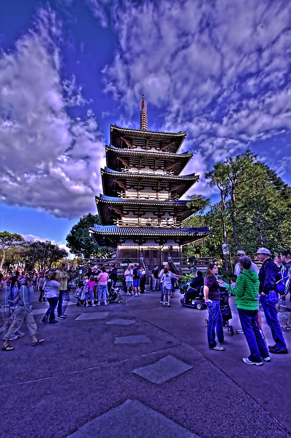 Disney Photograph - World Showcase Japan HDR #1 by Jason Blalock