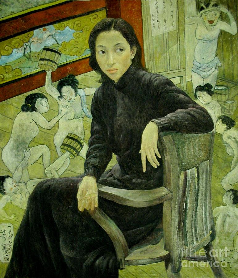 Wu wei #1 Painting by Hong Mao