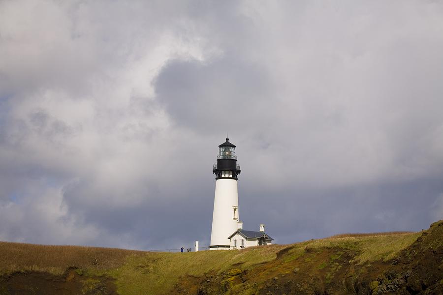Architecture Photograph - Yaquina Head Lighthouse, Oregon Coast #1 by Craig Tuttle