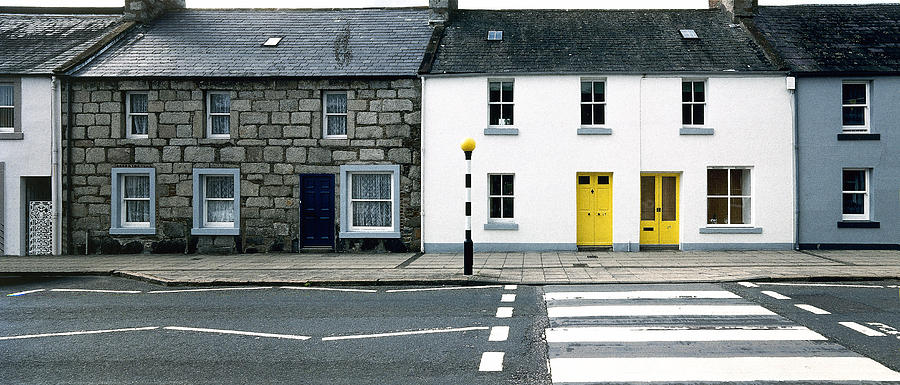 Town Photograph - Yellow Doors #1 by Jan W Faul