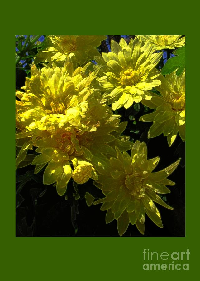 Flower Digital Art - Yellow Flowers #1 by Dale   Ford