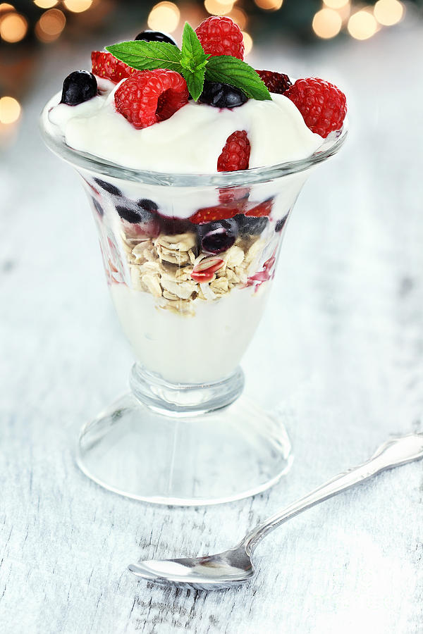 Cereal Photograph - Yogurt Parfait #1 by Stephanie Frey
