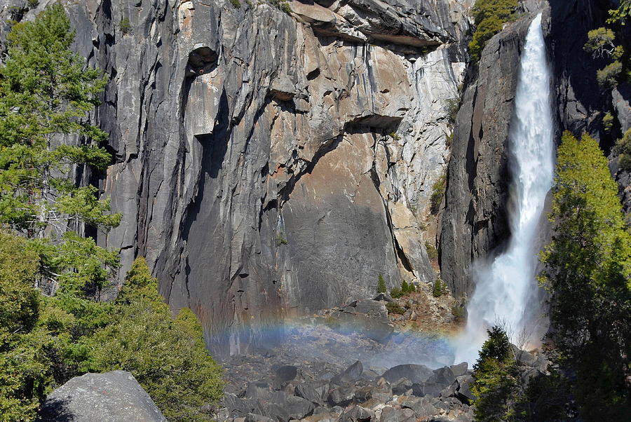Yosemite Falls Rainbow #2 Photograph by Stephen Vecchiotti