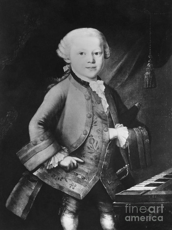 Young Wolfgang Amadeus Mozart, Austrian #1 Photograph by Omikron