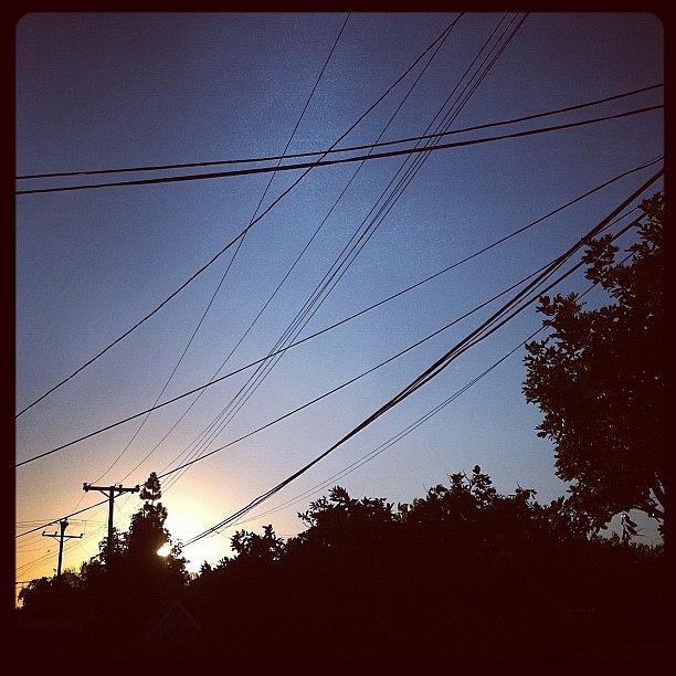 Sunset Photograph - Youve got Wires... #1 by Jason Ogle