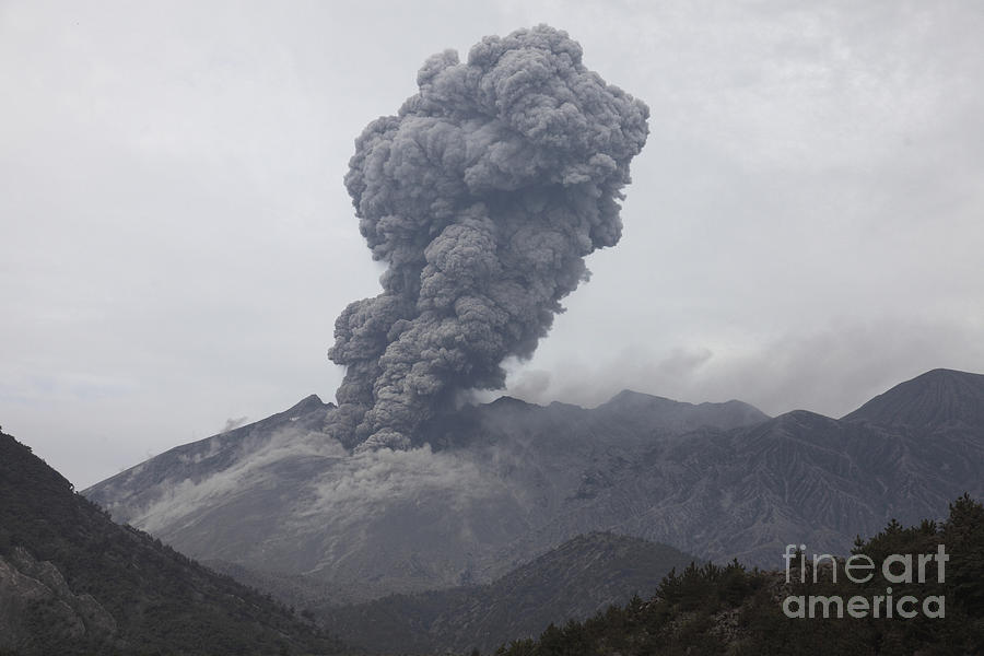 Ash Cloud Eruption From Sakurajima #10 Photograph by Richard Roscoe