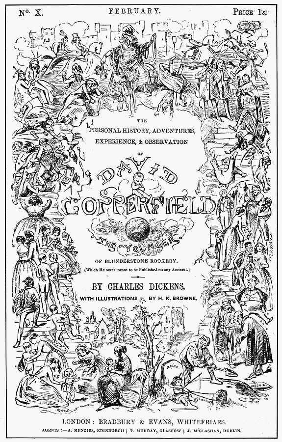 Dickens - David Copperfield Drawing by H K Browne