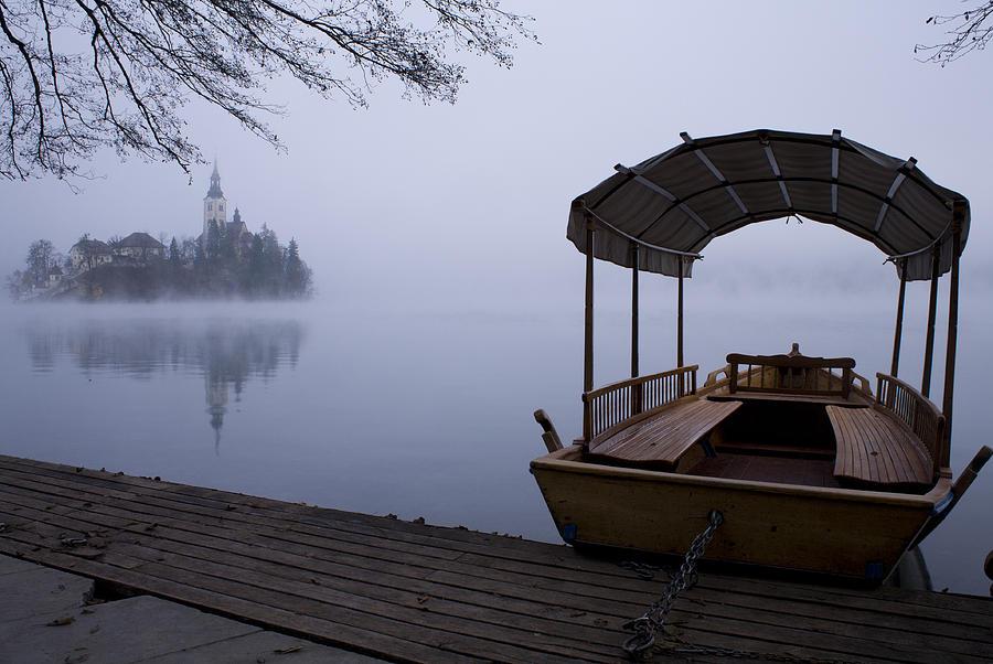 Misty Lake Bled #10 Photograph by Ian Middleton