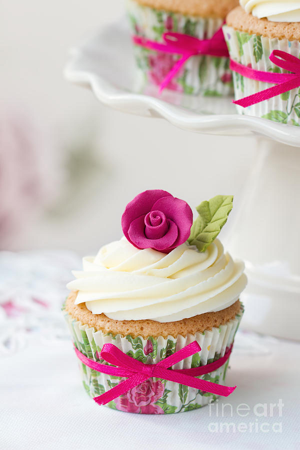Rose cupcake #10 Photograph by Ruth Black