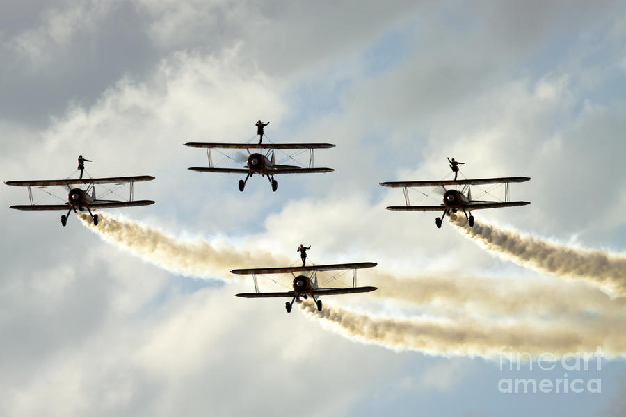 Airshow Photograph - Wingwalkers #10 by Ang El