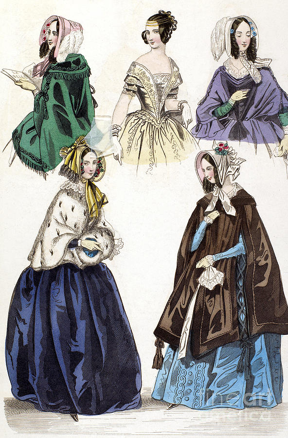 Womens Fashion, 1842 #10 Photograph by Granger
