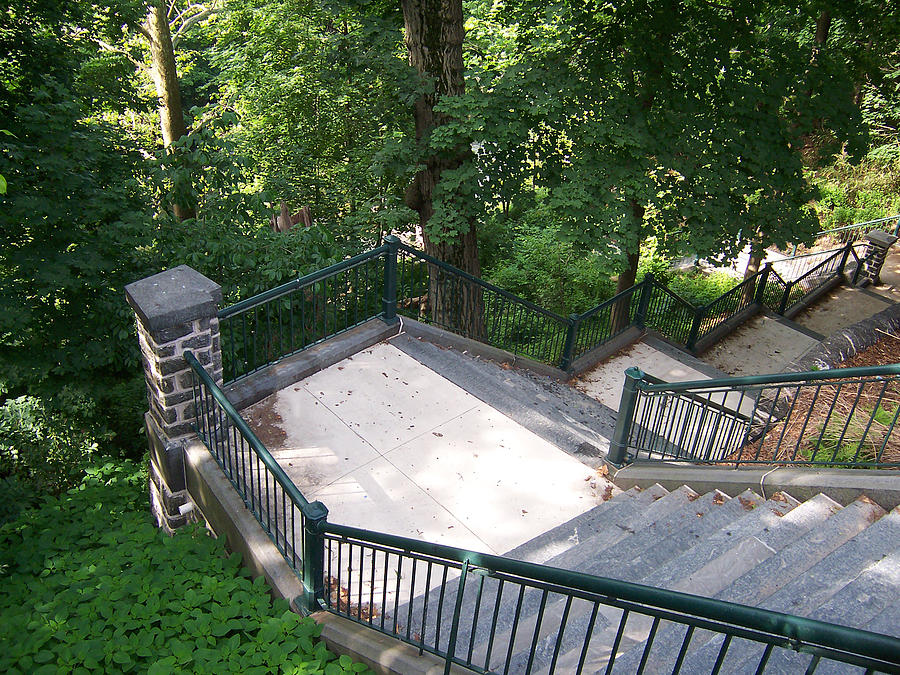 Philadelphia Photograph - 100 Steps at the Wissahickon by Bill Cannon