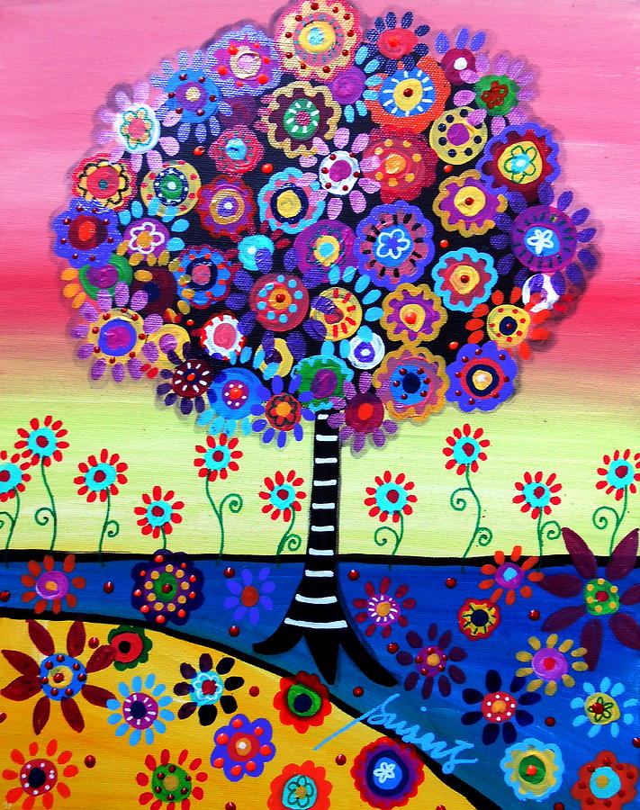 Tree Of Life #100 Painting by Pristine Cartera Turkus