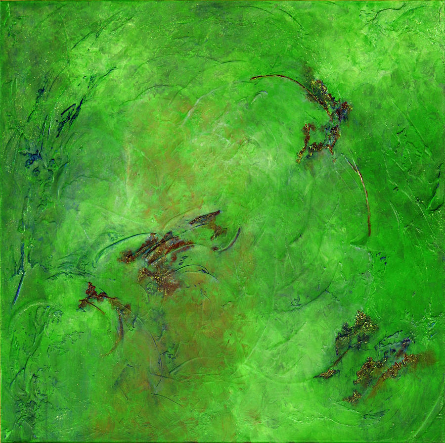 Abstract Painting - Woodland Fairies and Sprites by Ruth Drayer