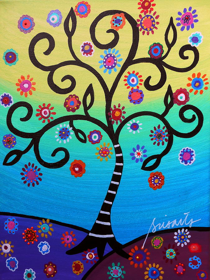 Cool Painting - Tree Of Life #103 by Pristine Cartera Turkus