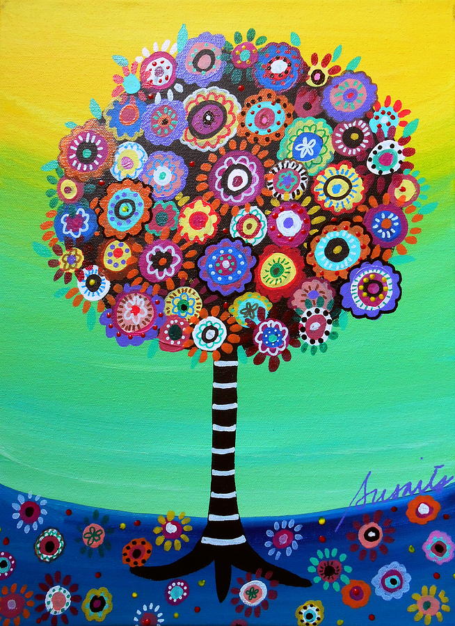 Cool Painting - Tree Of Life #104 by Pristine Cartera Turkus