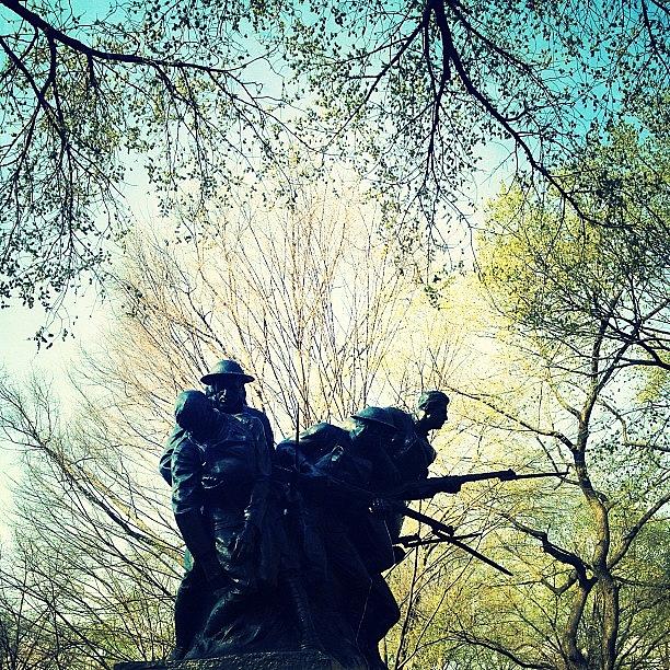 New York City Photograph - 107th Infantry Regiment Memorial by Natasha Marco