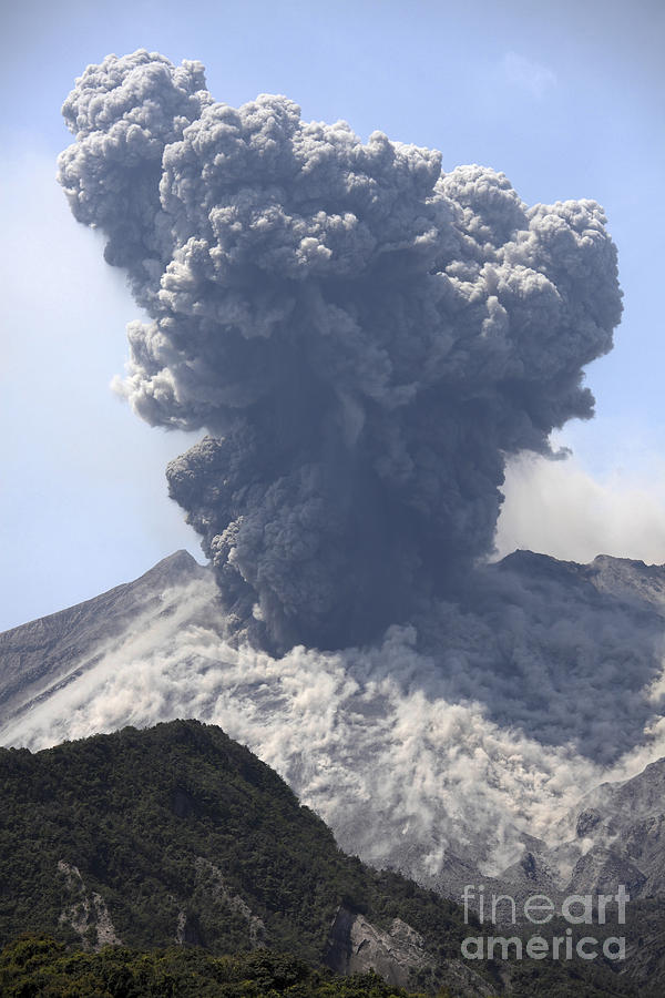 Ash Cloud Eruption From Sakurajima #11 Photograph by Richard Roscoe