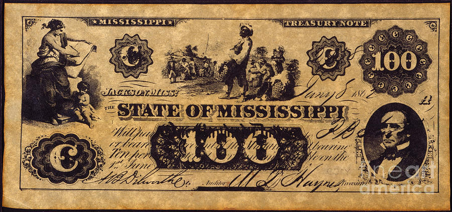 100 Photograph - Confederate Banknote #11 by Granger