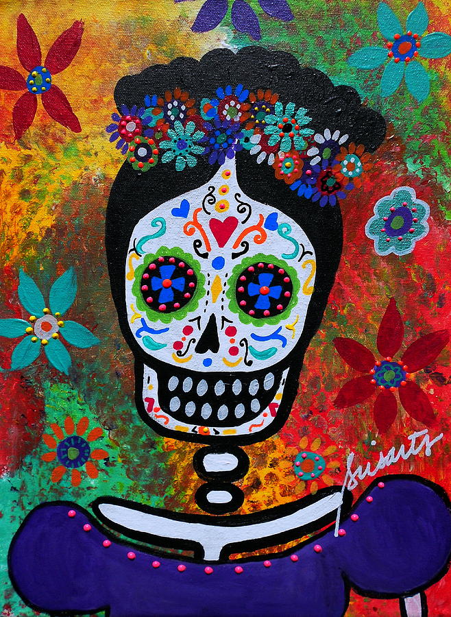 Flower Painting - Frida Kahlo #11 by Pristine Cartera Turkus