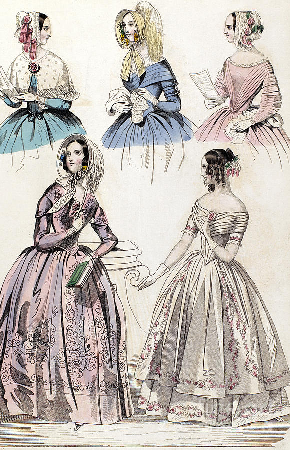 Womens Fashion, 1842 #11 Photograph by Granger