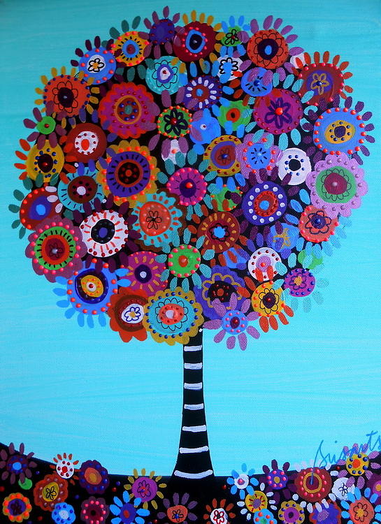 Cool Painting - Tree Of Life #115 by Pristine Cartera Turkus