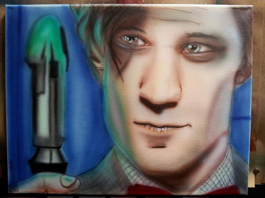 Airbrush Painting - 11th Doctor Who by Chad Kovac