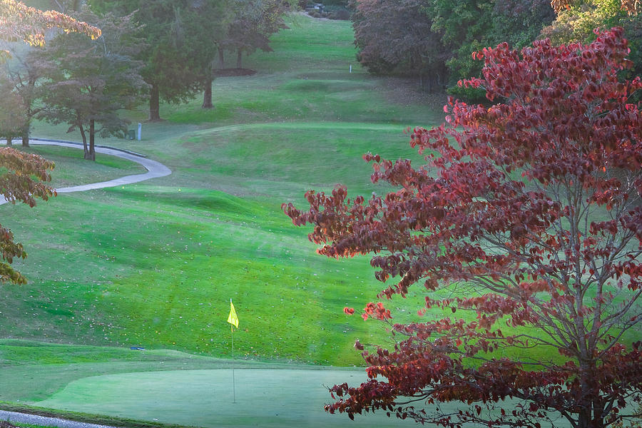 11th Hole at Clarksville C C Photograph by Ed Gleichman