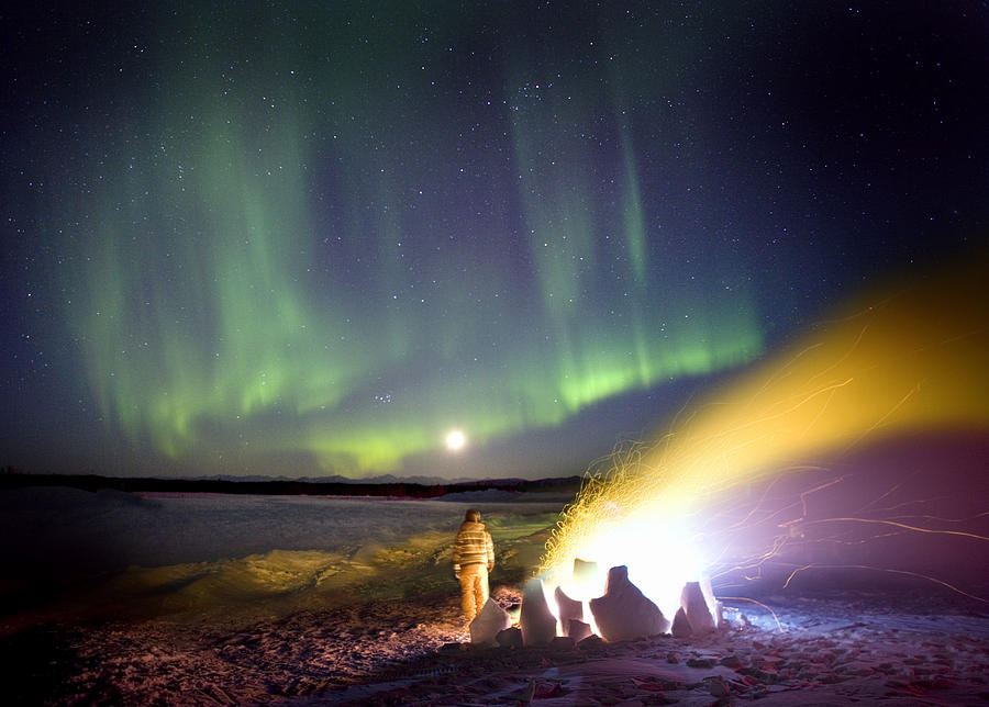 Northern Lights Photograph - Aurora Borealis In Alaska #12 by Chris Madeley
