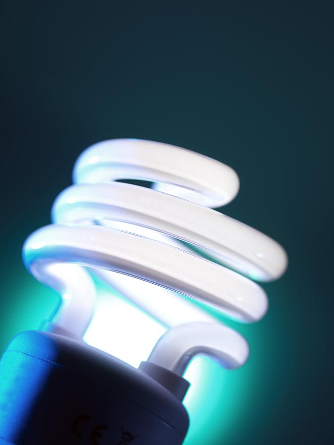 Device Photograph - Energy Saving Light Bulb #12 by Tek Image