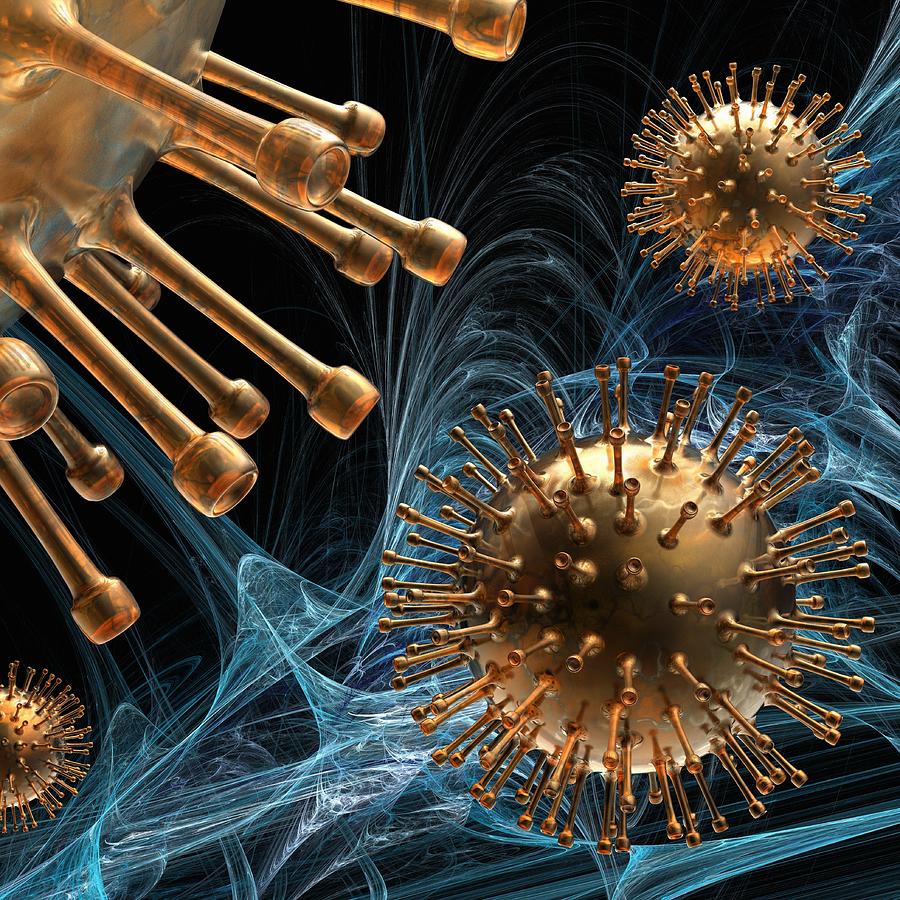 Medical Nanoparticles, Conceptual Image #12 Digital Art by Laguna Design