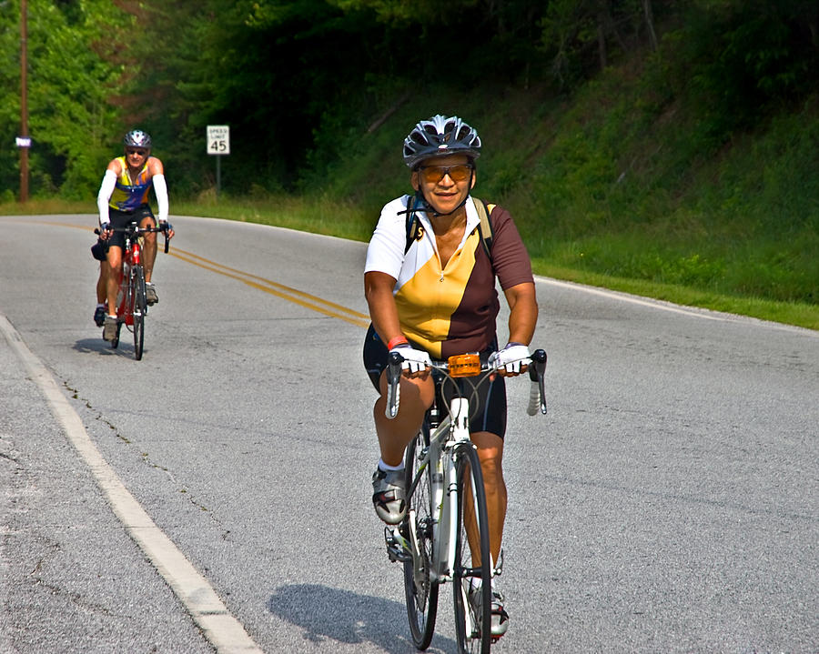 Bicycle Ride Across Photograph by Susan Leggett