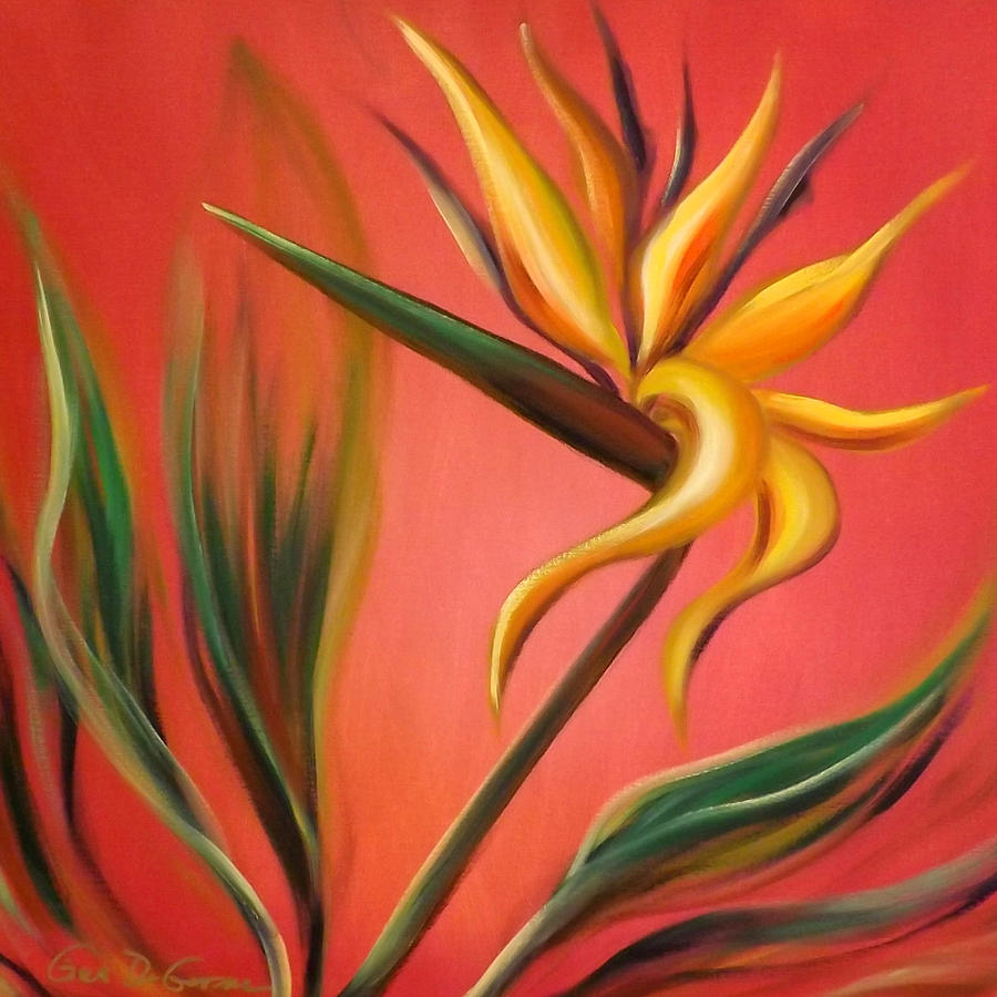 Bird Of Paradise Painting By Gina De Gorna 