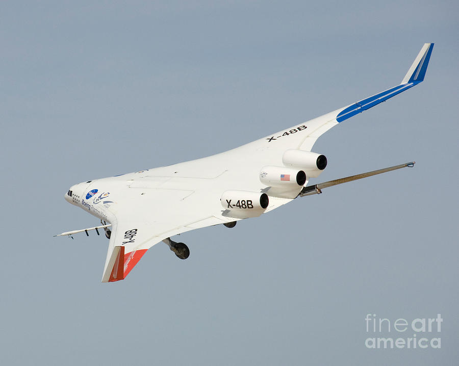 Airplane Photograph - X-48b Blended Wing Body #13 by Nasa