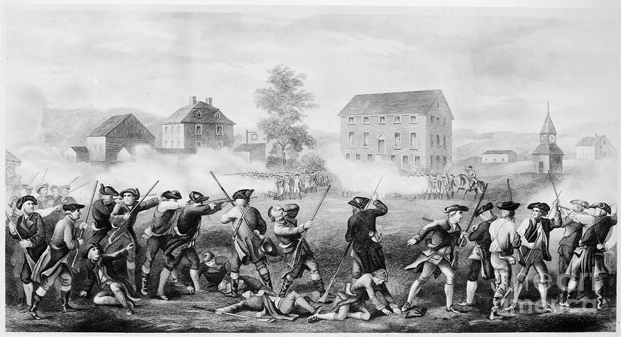 Battle Of Lexington, 1775 Photograph by Granger