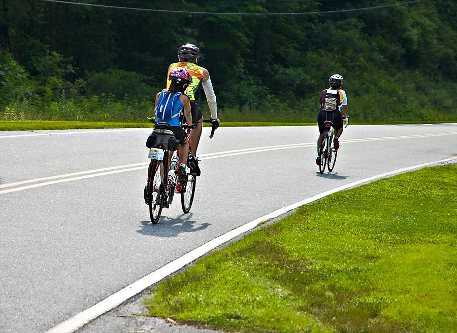 Bicycle Ride Across Photograph by Susan Leggett