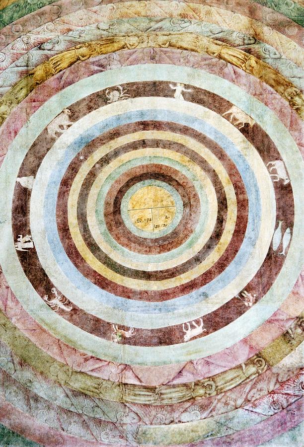 Planet Photograph - 14th Century Theological Cosmography by Sheila Terry