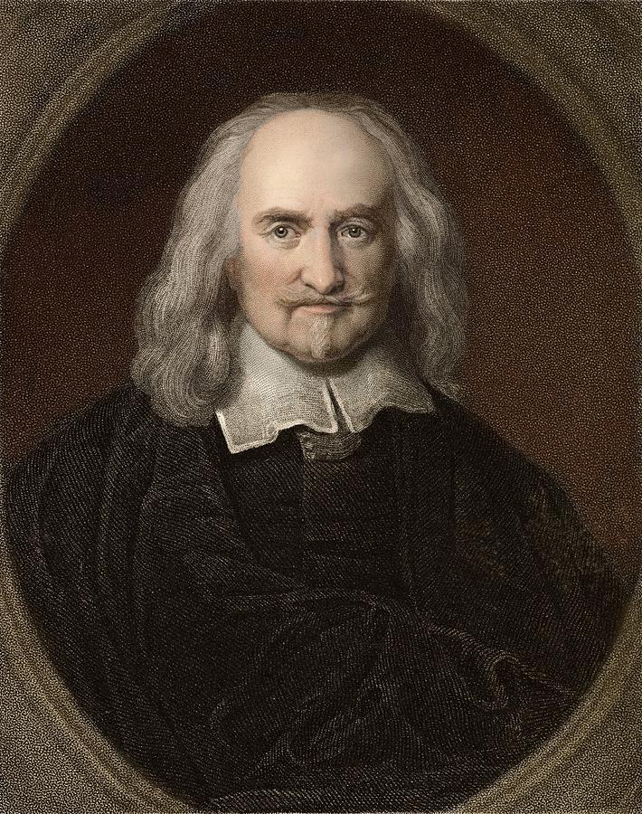 Portrait Photograph - 1660 Thomas Hobbes English Philosopher by Paul D Stewart