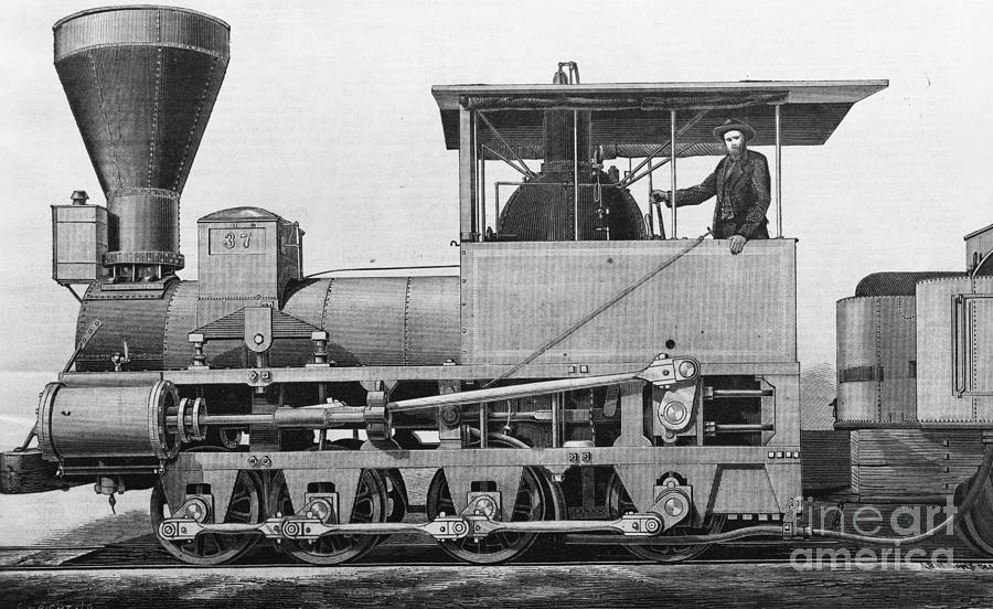 19th Century Locomotive #17 Photograph by Omikron