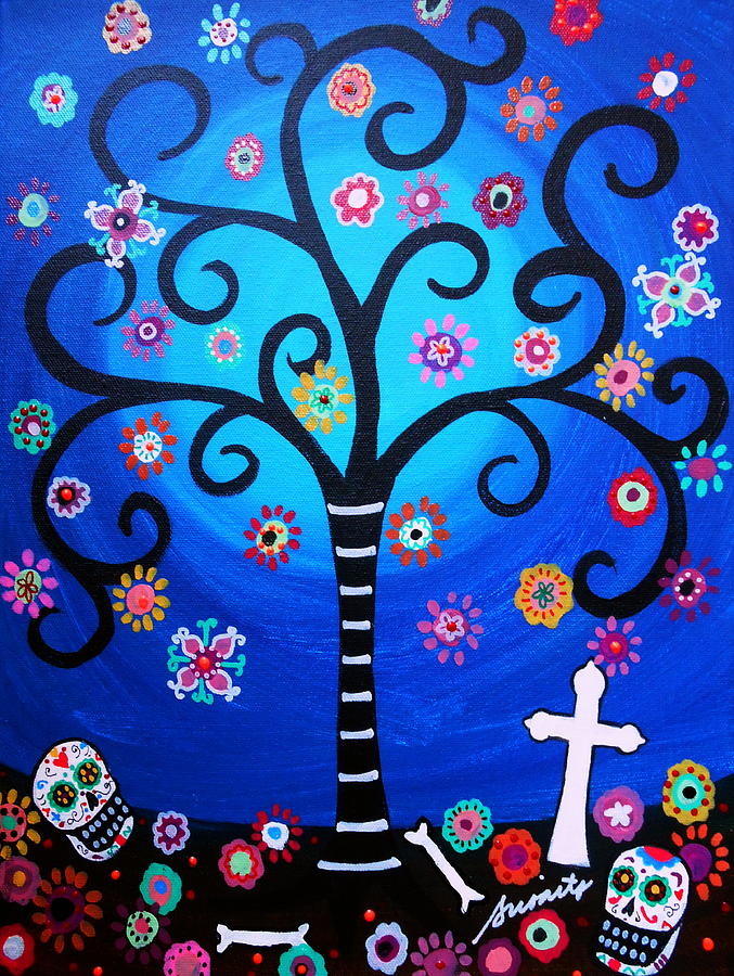 Flower Painting - Dia De Los Muertos #17 by Pristine Cartera Turkus