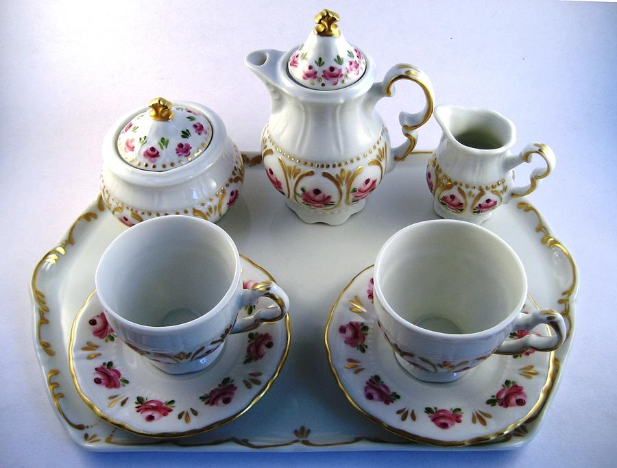 Unique Ceramic Art - 1709 Childrens Tea Set by Wilma Manhardt